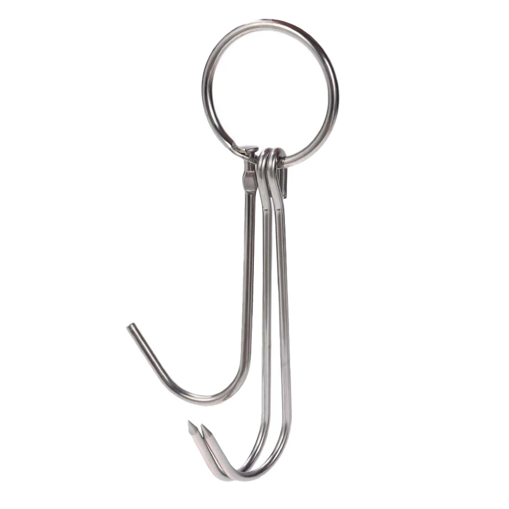 6pcs Stainless Steel Double Meat Hooks Drying Roast Duck Hook Bacon Hanger Grill Hanging Rack (3.5cm Diameter 24.5cm Length)
6pcs Stainless Steel Double Meat Hooks Drying Roast Duck Hook Bacon Hanger Grill Hanging Rack (3.5cm Diameter 24.5cm Length)