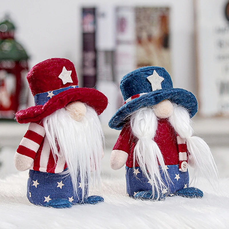Patriotic Veterans Day Tomte Gnome Decorations Handmade Stars Plush Doll Swedish Ornaments 4th of July Gift Table Home
Patriotic Veterans Day Tomte Gnome Decorations Handmade Stars Plush Doll Swedish Ornaments 4th of July Gift Table Home