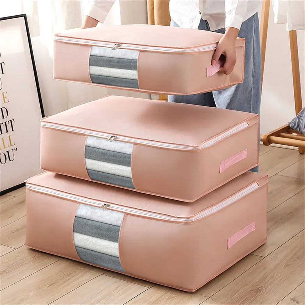 Large Capacity Foldable Quilt Clothes Storage Box Home Dustproof Non-woven Closet Organizer Portable Move House Tidy Packing Bag
Large Capacity Foldable Quilt Clothes Storage Box Home Dustproof Non-woven Closet Organizer Portable Move House Tidy Packing Bag