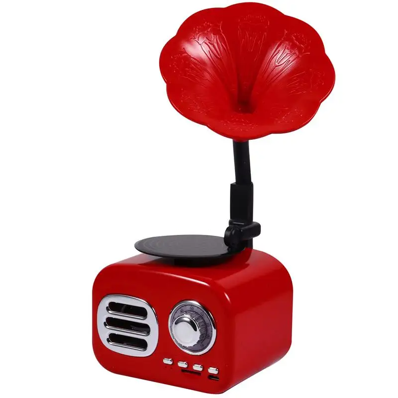 Vintage Phonograph Shape Wireless Speaker Chic Desktop Wireless Stereo Speaker
Vintage Phonograph Shape Wireless Speaker Chic Desktop Wireless Stereo Speaker