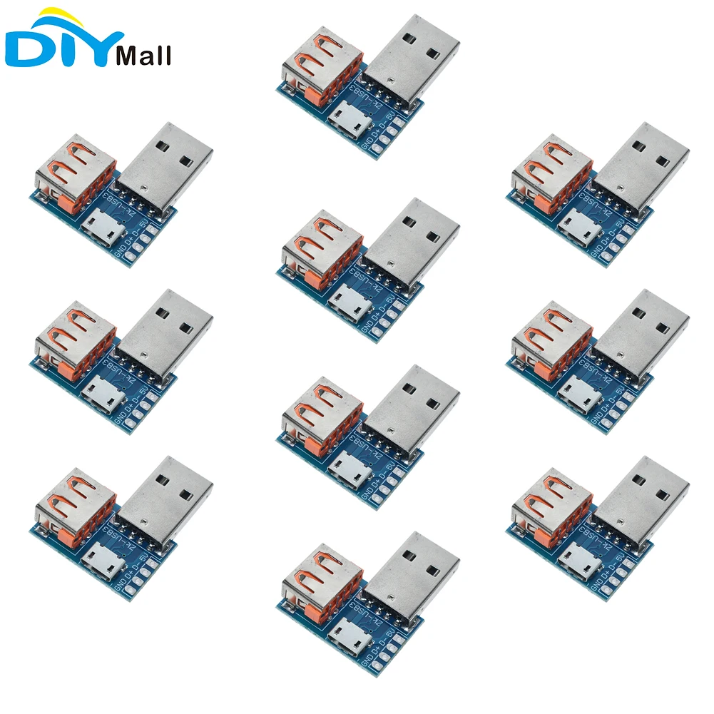 10pcs USB Transition Board USB Male to Female microUSB Micro USB to Header 4P 2.54mm Direct-plug
10pcs USB Transition Board USB Male to Female microUSB Micro USB to Header 4P 2.54mm Direct-plug