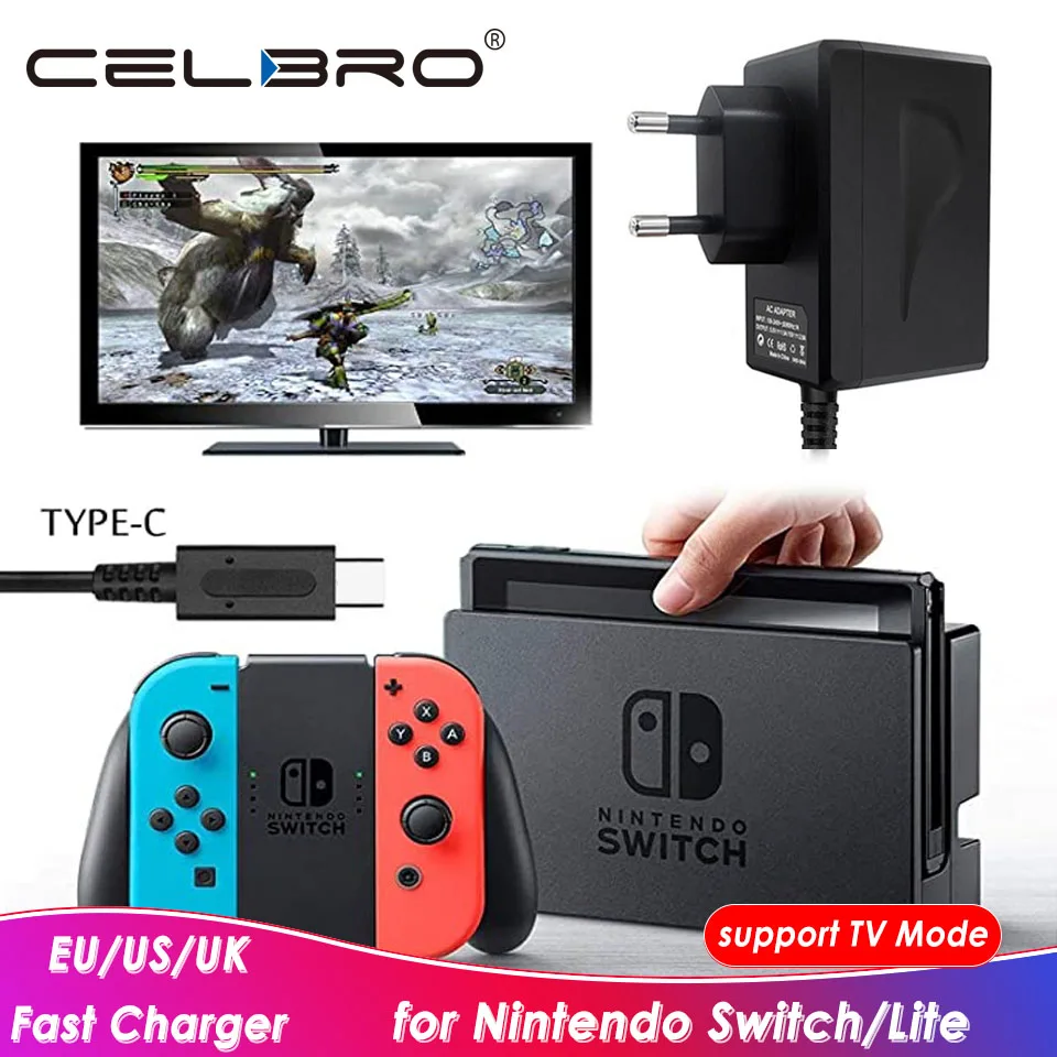 Сетевое зарядное устройство для Nintendo Switch NS 15 в а адаптер питания переменного