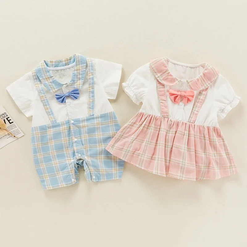 Newborn Baby Muslin Clothes Romper Clothes Baby Boys Jumpsuit Overall Infant Girls Onesies Dress Child Plaid Matching Outfits
Newborn Baby Muslin Clothes Romper Clothes Baby Boys Jumpsuit Overall Infant Girls Onesies Dress Child Plaid Matching Outfits