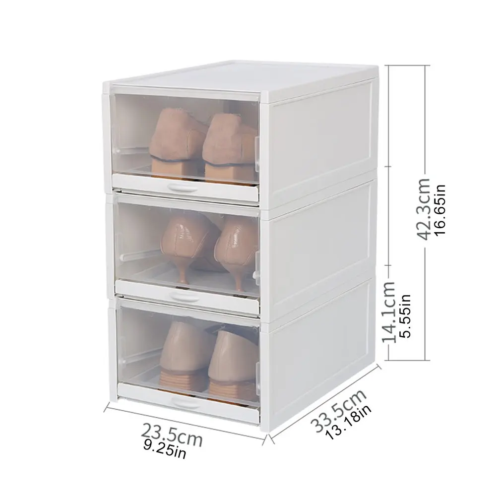 3pc Transparent shoe box storage shoe boxes thickened dustproof shoes organizer box can be superimposed combination shoe cabinet
3pc Transparent shoe box storage shoe boxes thickened dustproof shoes organizer box can be superimposed combination shoe cabinet