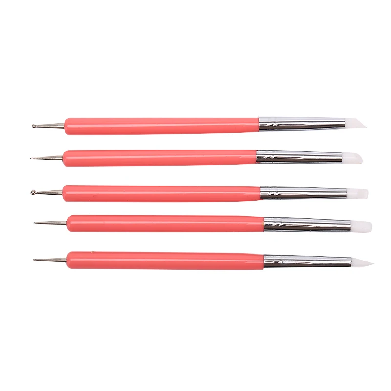 5pcs 2 Way Pottery Clay Ball Styluses Polymer Clay Sculpture Tool Nail Art Carving Modeling Tools Silicone Shapers Dotting Tool
5pcs 2 Way Pottery Clay Ball Styluses Polymer Clay Sculpture Tool Nail Art Carving Modeling Tools Silicone Shapers Dotting Tool