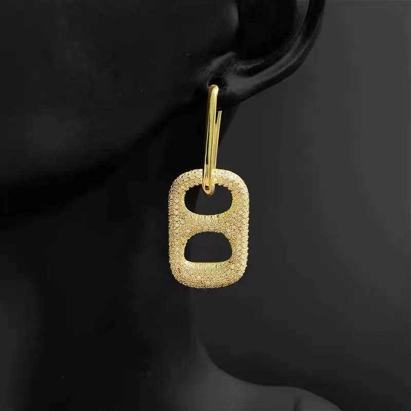 August new product S925 sterling silver single pull ring earring design simple elegant luxury Monaco jewelry women's gift
August new product S925 sterling silver single pull ring earring design simple elegant luxury Monaco jewelry women's gift