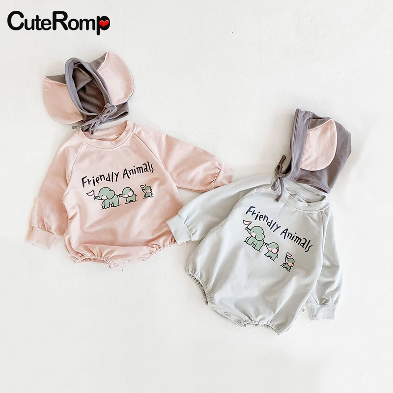 Autumn Baby Clothes 2pcs Baby Girl boy Elephant Cartoon Rompers + 3D Hat Newborn Infant One Piece ropa para bebe costume For kid
Autumn Baby Clothes 2pcs Baby Girl boy Elephant Cartoon Rompers + 3D Hat Newborn Infant One Piece ropa para bebe costume For kid