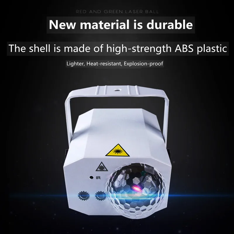 Remote Control ABS Magic Ball Christmas Lights RGB Laser Projector LED Lights 16 Pattern Stage Effect Decortion For DJ Disco
Remote Control ABS Magic Ball Christmas Lights RGB Laser Projector LED Lights 16 Pattern Stage Effect Decortion For DJ Disco