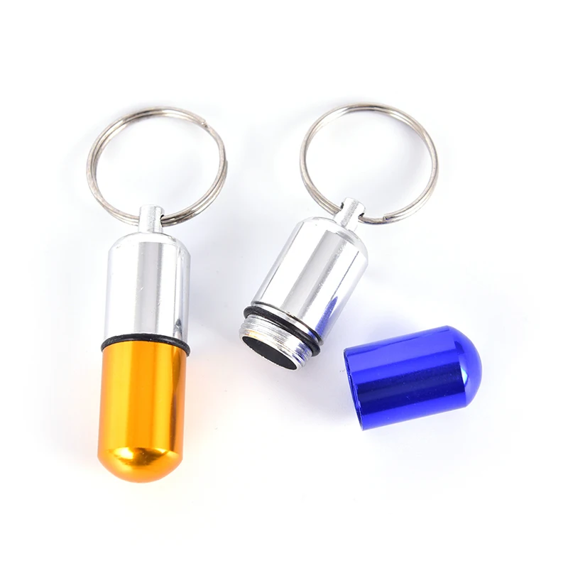 2pcs/5pcs Waterproof Aluminum Pill Box Case Bottle Cache Drug Holder Container Keychain Medicine Box Health Care
2pcs/5pcs Waterproof Aluminum Pill Box Case Bottle Cache Drug Holder Container Keychain Medicine Box Health Care