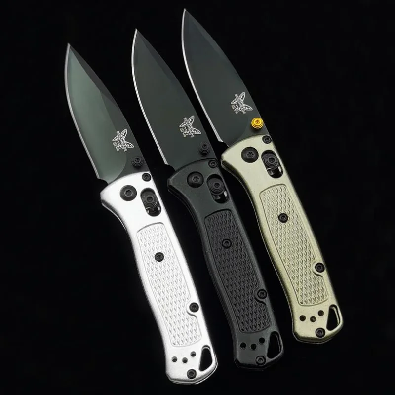 New Benchmade folding knife Camping portable metal handle outdoor Knives carry-on pocket Portable EDC safety tools
New Benchmade folding knife Camping portable metal handle outdoor Knives carry-on pocket Portable EDC safety tools