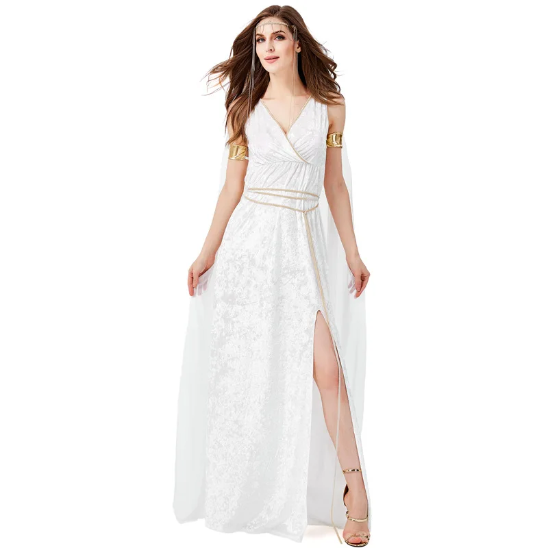 Halloween Carnival Stage Theater Performance Family Activity Set Adult woman Ancient greek goddess Cosplay costume
Halloween Carnival Stage Theater Performance Family Activity Set Adult woman Ancient greek goddess Cosplay costume