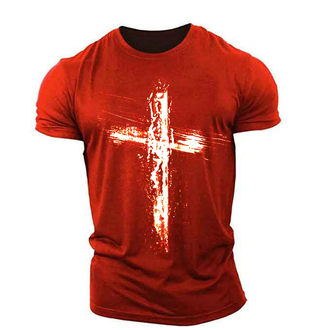 Cross graphic t shirts For Men Muscles Top 3D Printd T-Shirts Sportswear Outdoor Light, Thin And elasticity Christian Style 
Cross graphic t shirts For Men Muscles Top 3D Printd T-Shirts Sportswear Outdoor Light, Thin And elasticity Christian Style