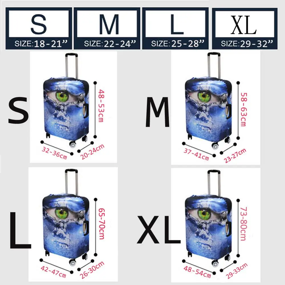 TWOHEARTSGIRL Suitcase Cover Travel Luggage Cover On Road Elastic Luggage Zipper Protection Cover Suit for''18-32'' Trolley Case
TWOHEARTSGIRL Suitcase Cover Travel Luggage Cover On Road Elastic Luggage Zipper Protection Cover Suit for''18-32'' Trolley Case
