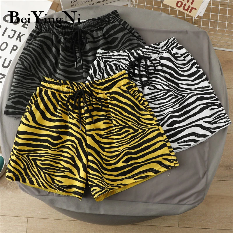 Beiyingni New Summer Zebra Printted High Waist Sports Shorts Womens Fitness Casual Chic Bottoms Black Cycling Shorts Streetwear
Beiyingni New Summer Zebra Printted High Waist Sports Shorts Womens Fitness Casual Chic Bottoms Black Cycling Shorts Streetwear