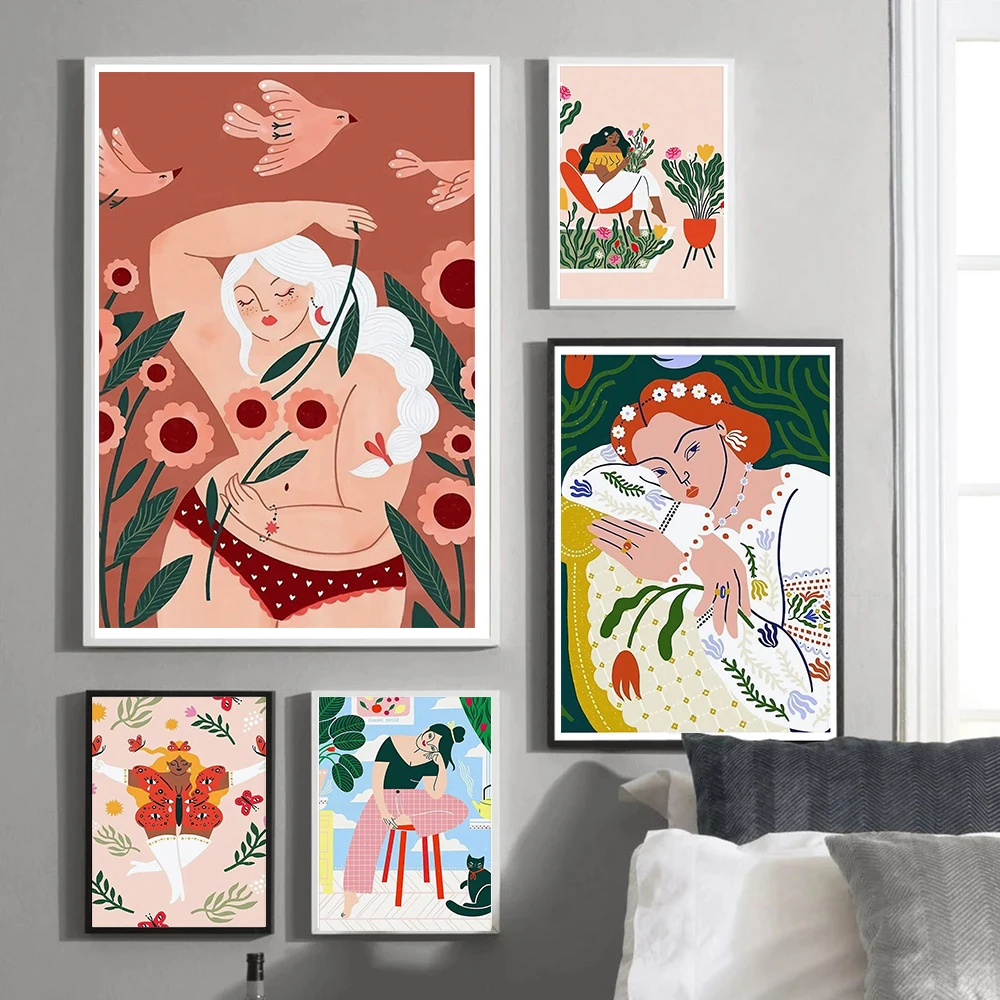 Abstract Wall Art Canvas Painting Girls Leaves Plants Illustration Nordic Posters And Prints Wall Pictures For Living Room Decor
Abstract Wall Art Canvas Painting Girls Leaves Plants Illustration Nordic Posters And Prints Wall Pictures For Living Room Decor