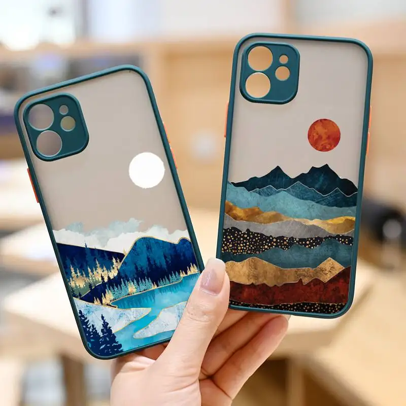 Hand Painted Scenery Phone Case For iPhone 12 11 Mini Pro XR XS Max 7 8 Plus X Matte transparent White Cover
Hand Painted Scenery Phone Case For iPhone 12 11 Mini Pro XR XS Max 7 8 Plus X Matte transparent White Cover