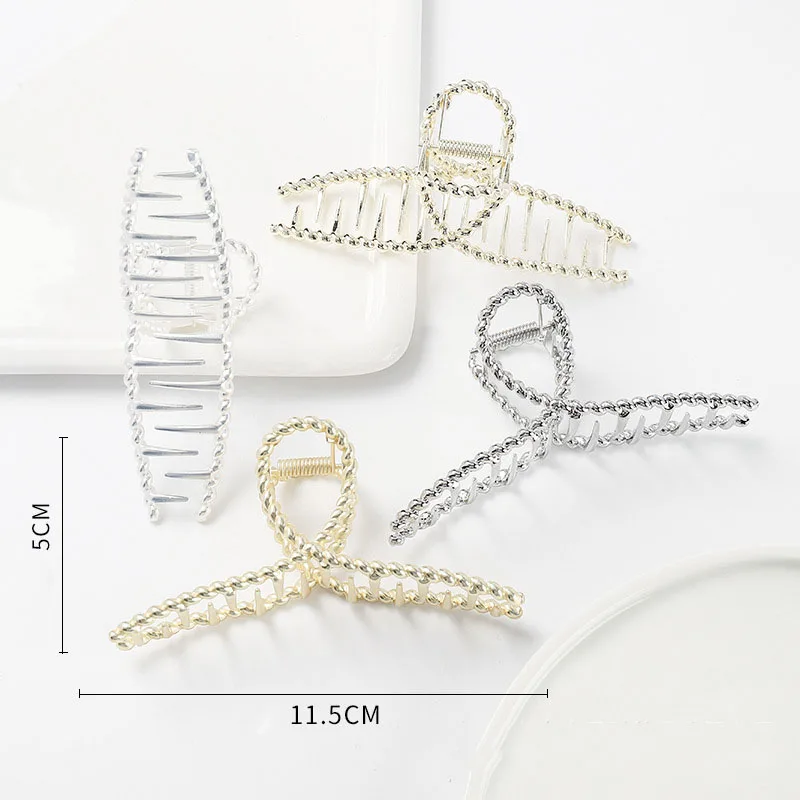 Woman Metal Hair Claws Chic Barrettes Hairclips Hairpins Ladies Hairgrip Headwear Girls Ornaments Crab Hair Accessories
Woman Metal Hair Claws Chic Barrettes Hairclips Hairpins Ladies Hairgrip Headwear Girls Ornaments Crab Hair Accessories