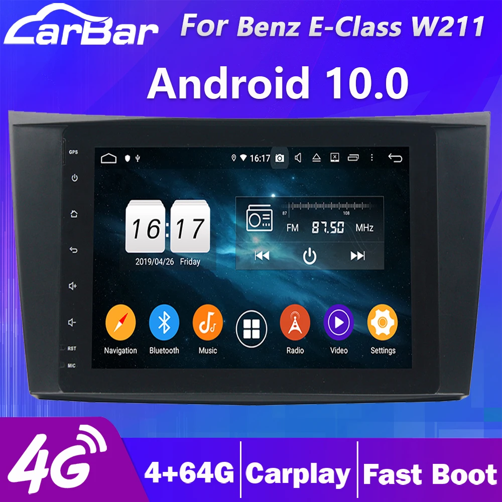 Carbar 8 "Android 10 Автомобильный GPS DVD-радиоплеер для Mercedes Benz CLS E W219 W211 класс Мультимедиа Стерео с PX6 DSP Carplay
Carbar 8 "Android 10 Автомобильный GPS DVD-радиоплеер для Mercedes Benz CLS E W219 W211 класс Мультимедиа Стерео с PX6 DSP Carplay