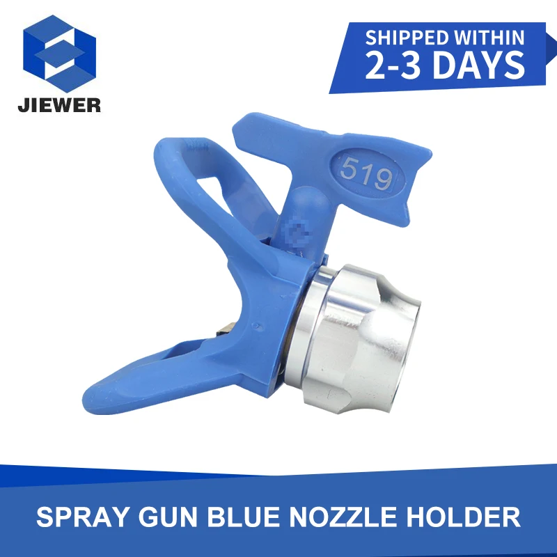 Airless Paint Spray Gun Flat Head Nozzle Guard Spray Gun Blue Nozzle Seat Spray Paint Accessories General Tool
Airless Paint Spray Gun Flat Head Nozzle Guard Spray Gun Blue Nozzle Seat Spray Paint Accessories General Tool