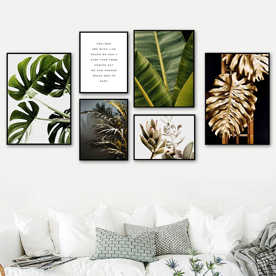 Monstera Banana Palm Leaf Succulent Quote Wall Art Canvas Painting Nordic Posters And Prints Wall Pictures For Livig Room Decor 
Monstera Banana Palm Leaf Succulent Quote Wall Art Canvas Painting Nordic Posters And Prints Wall Pictures For Livig Room Decor