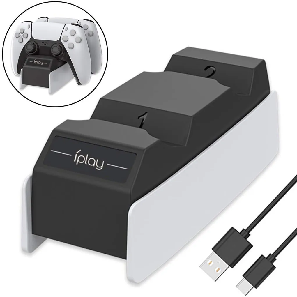 Game Controller Charger Plastic Playstation Charging Dock Portable LED Charger Replacement for PS5
Game Controller Charger Plastic Playstation Charging Dock Portable LED Charger Replacement for PS5