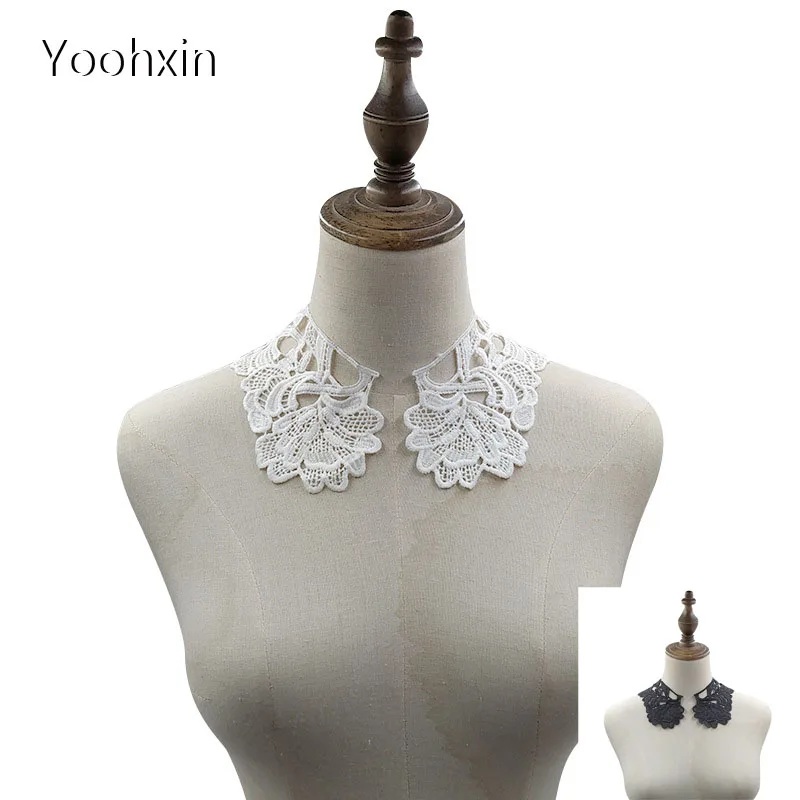 HOT white black flower embroidery DIY lace collar Fabric Sewing Applique ribbon trim neckline guipure craft wedding home Textile
HOT white black flower embroidery DIY lace collar Fabric Sewing Applique ribbon trim neckline guipure craft wedding home Textile