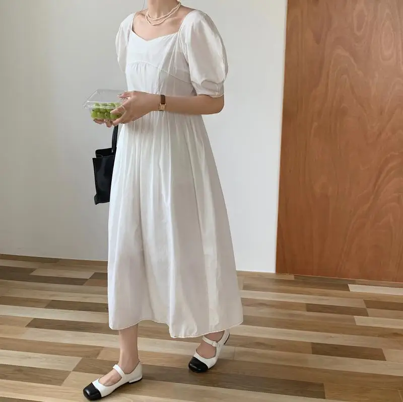 ZCSMLL Square Neck Leaky Clavicle Dresses Women Topline High Waist Puff Sleeve Dress for Women 2021 Spring Summer Black Vestido 
ZCSMLL Square Neck Leaky Clavicle Dresses Women Topline High Waist Puff Sleeve Dress for Women 2021 Spring Summer Black Vestido