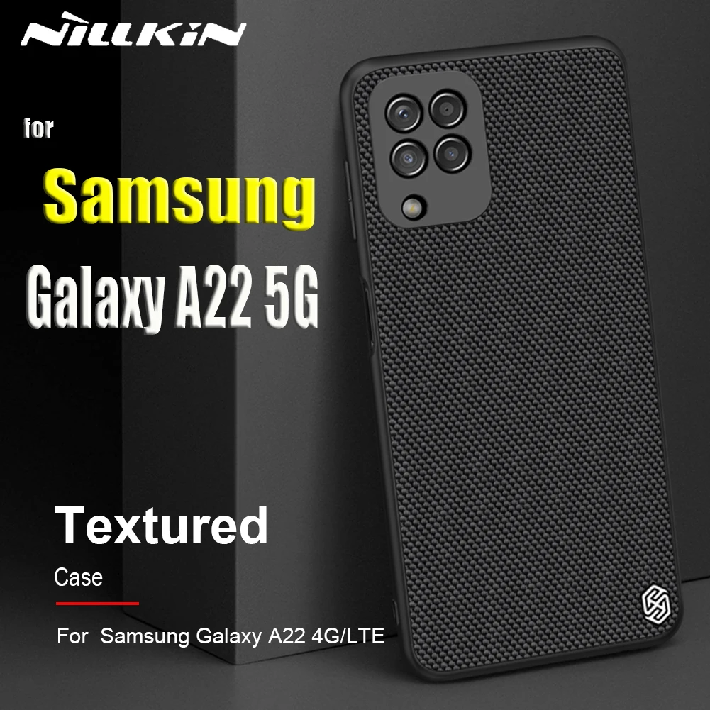 Nilkin Soft Siicone for Samsung A22 4G Case Nillkin Textured Nylon Fiber Durable Non-slip Shockproof Cover for Galaxy A22 LTE
Nilkin Soft Siicone for Samsung A22 4G Case Nillkin Textured Nylon Fiber Durable Non-slip Shockproof Cover for Galaxy A22 LTE