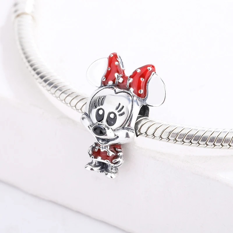 925 Sterling Silver Cartoon Character Red Color Mouse Animal Enamel Pendant Charm Bracelet DIY Jewelry Making For Pandora
925 Sterling Silver Cartoon Character Red Color Mouse Animal Enamel Pendant Charm Bracelet DIY Jewelry Making For Pandora