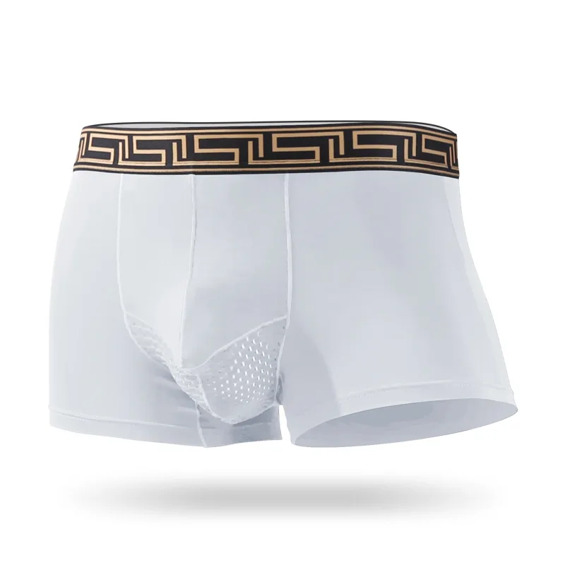 Men's Comfortable Elastic Modal Micro Elephant Nose Briefs Ice Silk Breathable Mesh Boxer shorts U convex Large Size Boxer Short
Men's Comfortable Elastic Modal Micro Elephant Nose Briefs Ice Silk Breathable Mesh Boxer shorts U convex Large Size Boxer Short