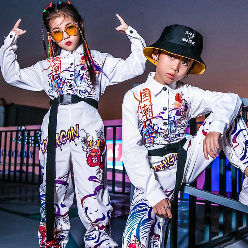 New Kids Jazz Dance Costume Child Hip Hop Set Autumn And Winter Street Dance White Clothes Boys/Girls Stage Clothes 120-160
New Kids Jazz Dance Costume Child Hip Hop Set Autumn And Winter Street Dance White Clothes Boys/Girls Stage Clothes 120-160