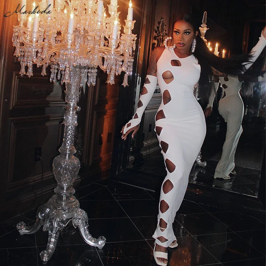 Macheda Autumn new skinny-long dress Irregular hollow lattice pattern is a sexy fashion dress joker gothic style street dress
Macheda Autumn new skinny-long dress Irregular hollow lattice pattern is a sexy fashion dress joker gothic style street dress