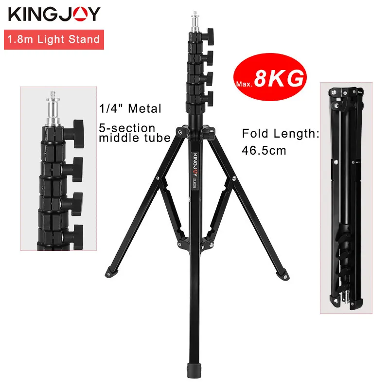 Штатив для фотостудии KINGJOY 1 8 м максимальная нагрузка до кг | Электроника