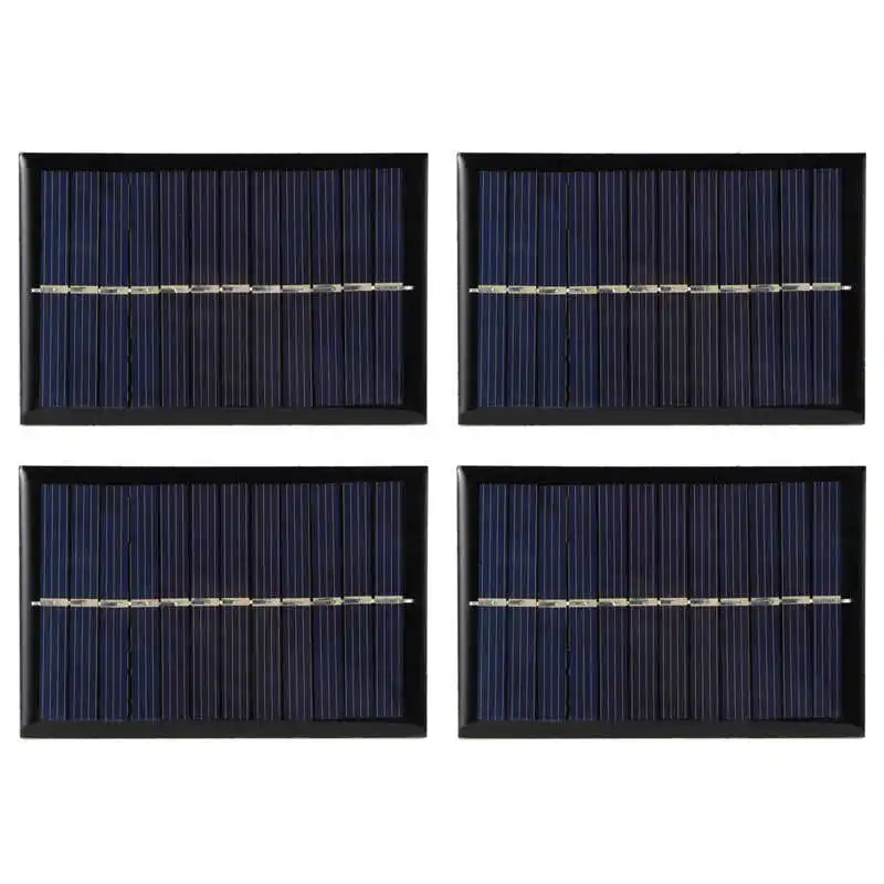 4PCS 0.6W 6V Mini Solar Panel Module Photovoltaic Solar Cells Outdoor Camping Battery Charger DIY Parts
4PCS 0.6W 6V Mini Solar Panel Module Photovoltaic Solar Cells Outdoor Camping Battery Charger DIY Parts
