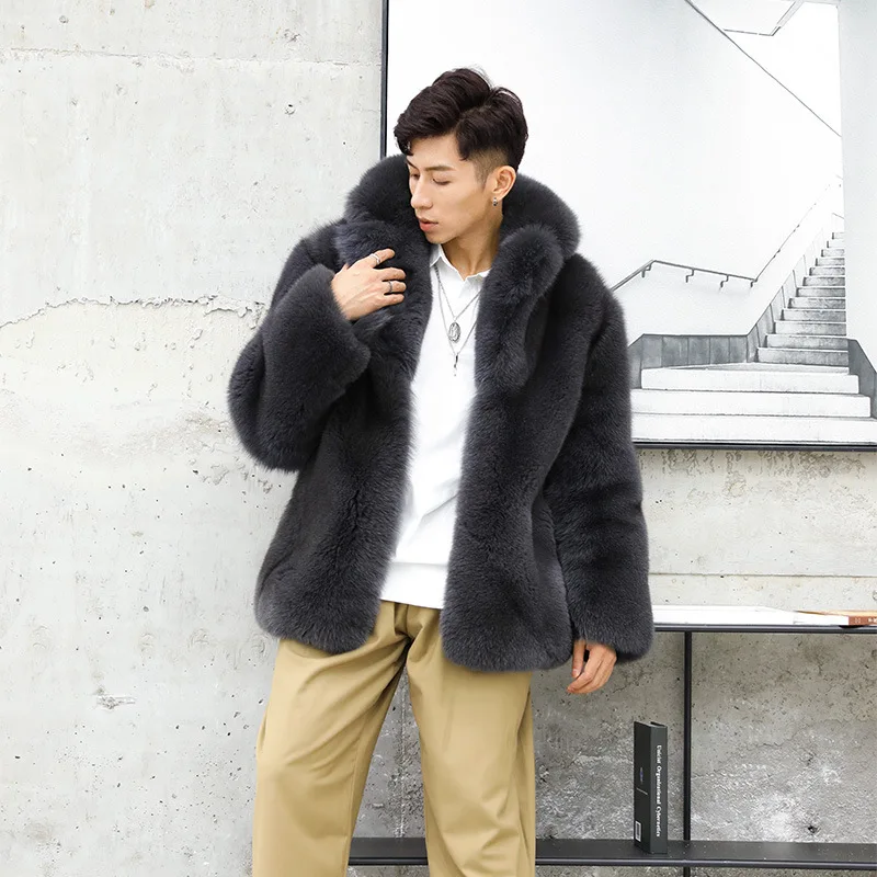 100 Cm Long Real Fox Fur Coat Men Natural Genuine Sliver Fox Fur Jacket Turn-Down Collar Winter Fashion Warm Fox Fur Coat FM-002
100 Cm Long Real Fox Fur Coat Men Natural Genuine Sliver Fox Fur Jacket Turn-Down Collar Winter Fashion Warm Fox Fur Coat FM-002