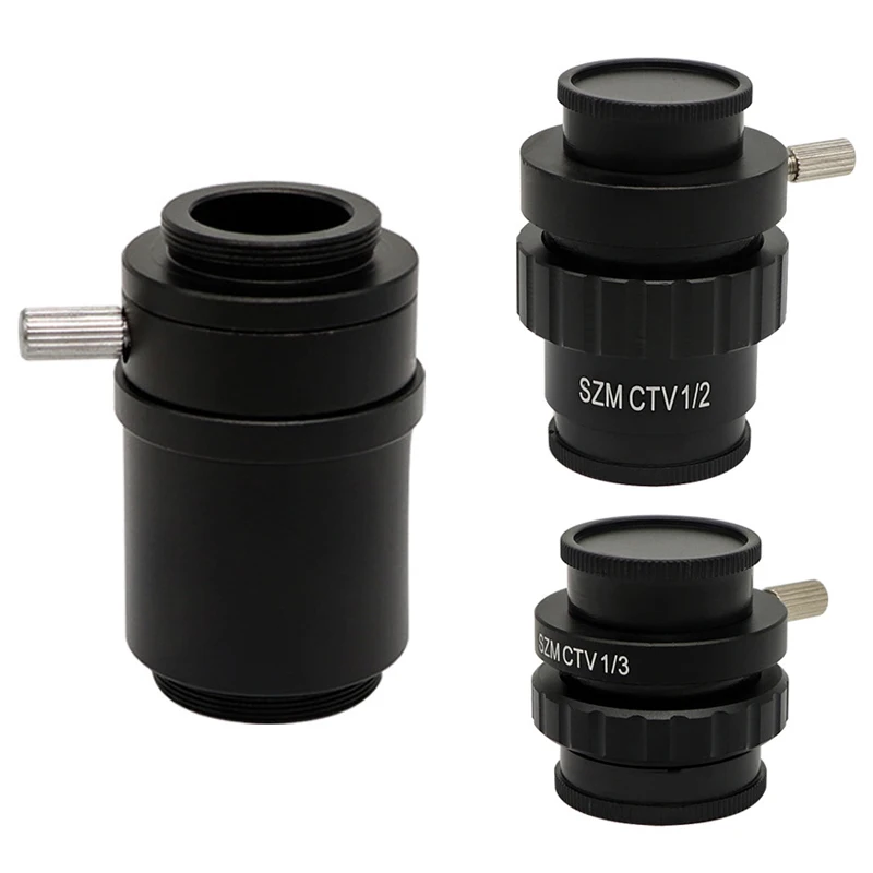 

SZM CTV 1/2 1/3 1X Adapter 0.3X 0.5X C mount Lens Adapter For Trinocular Stereo Microscope HDMI VGA USB Video Camera adapter