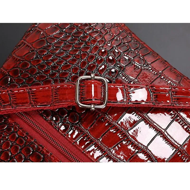 Fashion Crocodile PU Leather Women Handbags Casual Shoulder Messenger Crossbody Bags Zipper Solid Zipper Small Travel Bags 
Fashion Crocodile PU Leather Women Handbags Casual Shoulder Messenger Crossbody Bags Zipper Solid Zipper Small Travel Bags