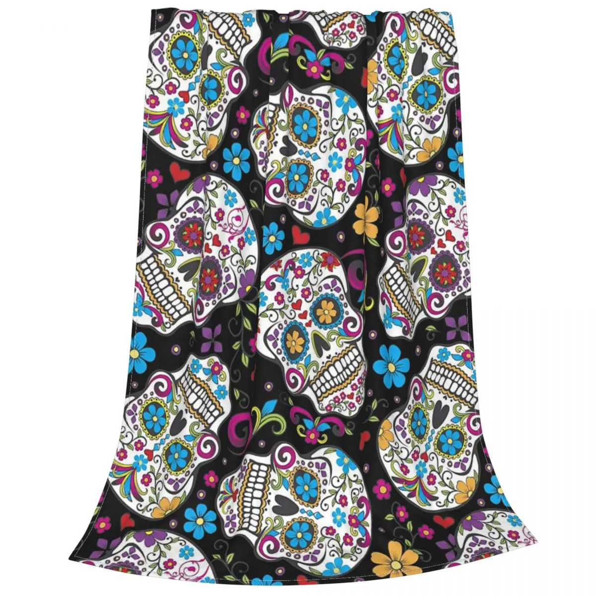 Manta de franela con calavera de azúcar, colcha suave portátil para sofá, dormitorio, Otoño/Invierno
Manta de franela con calavera de azúcar, colcha suave portátil para sofá, dormitorio, Otoño/Invierno