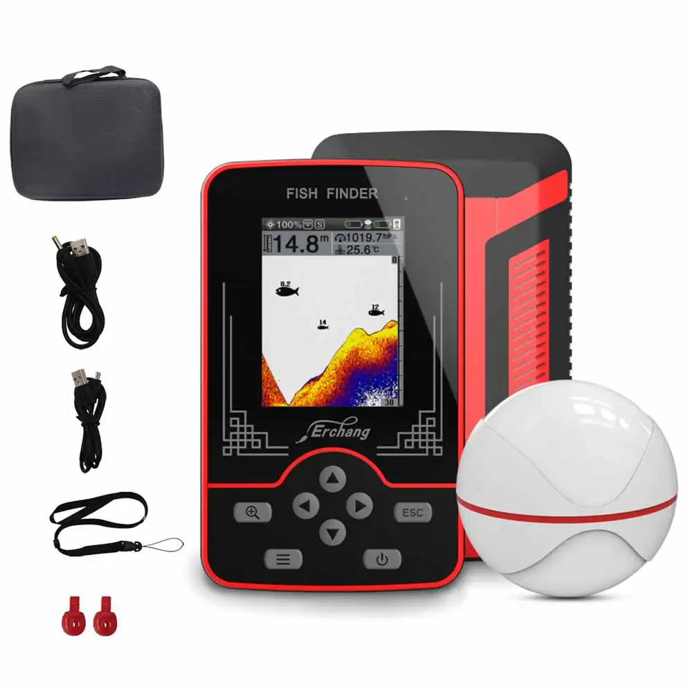 Erchang Fishing Detector Wireless Portable Echo Sounder LCD Fish Finders 3D Waterproof 60M Detection Depth Finder for Outdoor
Erchang Fishing Detector Wireless Portable Echo Sounder LCD Fish Finders 3D Waterproof 60M Detection Depth Finder for Outdoor