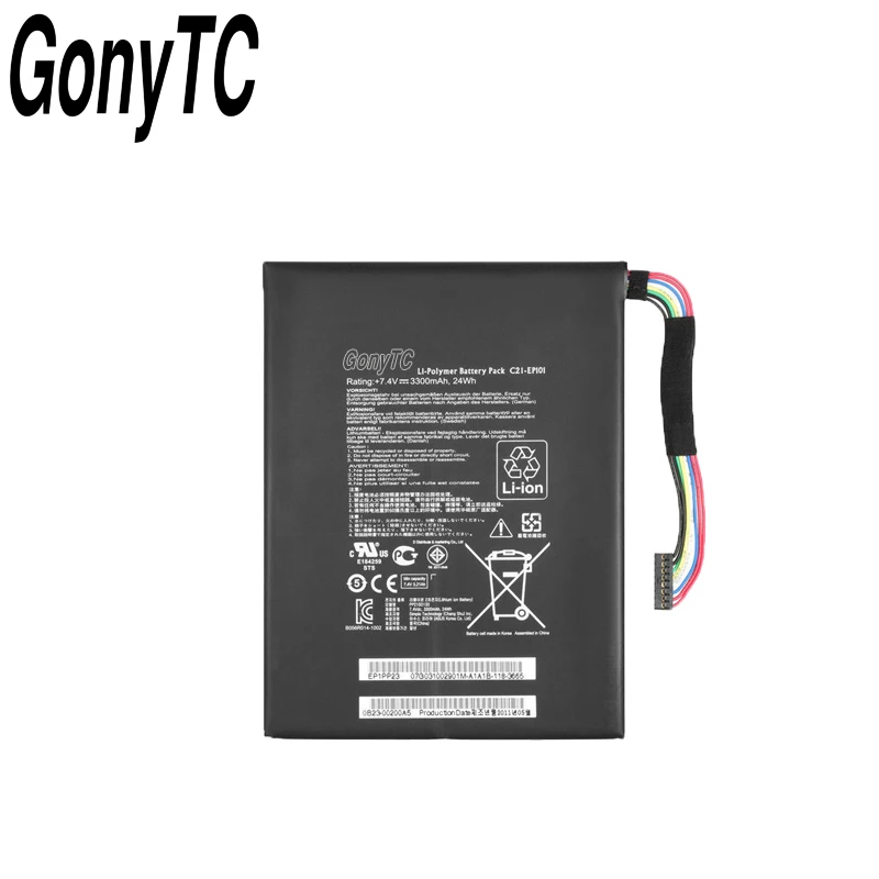 GONYTC C21-EP101 Original laptop Battery For Asus TF101-B1 X11B001A 1B002A 1B004A 1B006A 1B011A 1B012A 1B017 1B023A
GONYTC C21-EP101 Original laptop Battery For Asus TF101-B1 X11B001A 1B002A 1B004A 1B006A 1B011A 1B012A 1B017 1B023A