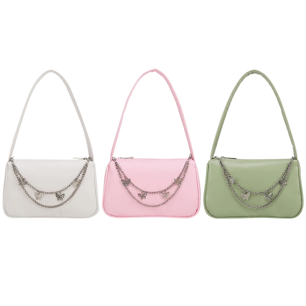 Fashion Ladies Shoulder Bags Stylish Butterfly Chain Nylon Multipurpose Solid Color Mini Underarm Bags for Tourism
Fashion Ladies Shoulder Bags Stylish Butterfly Chain Nylon Multipurpose Solid Color Mini Underarm Bags for Tourism