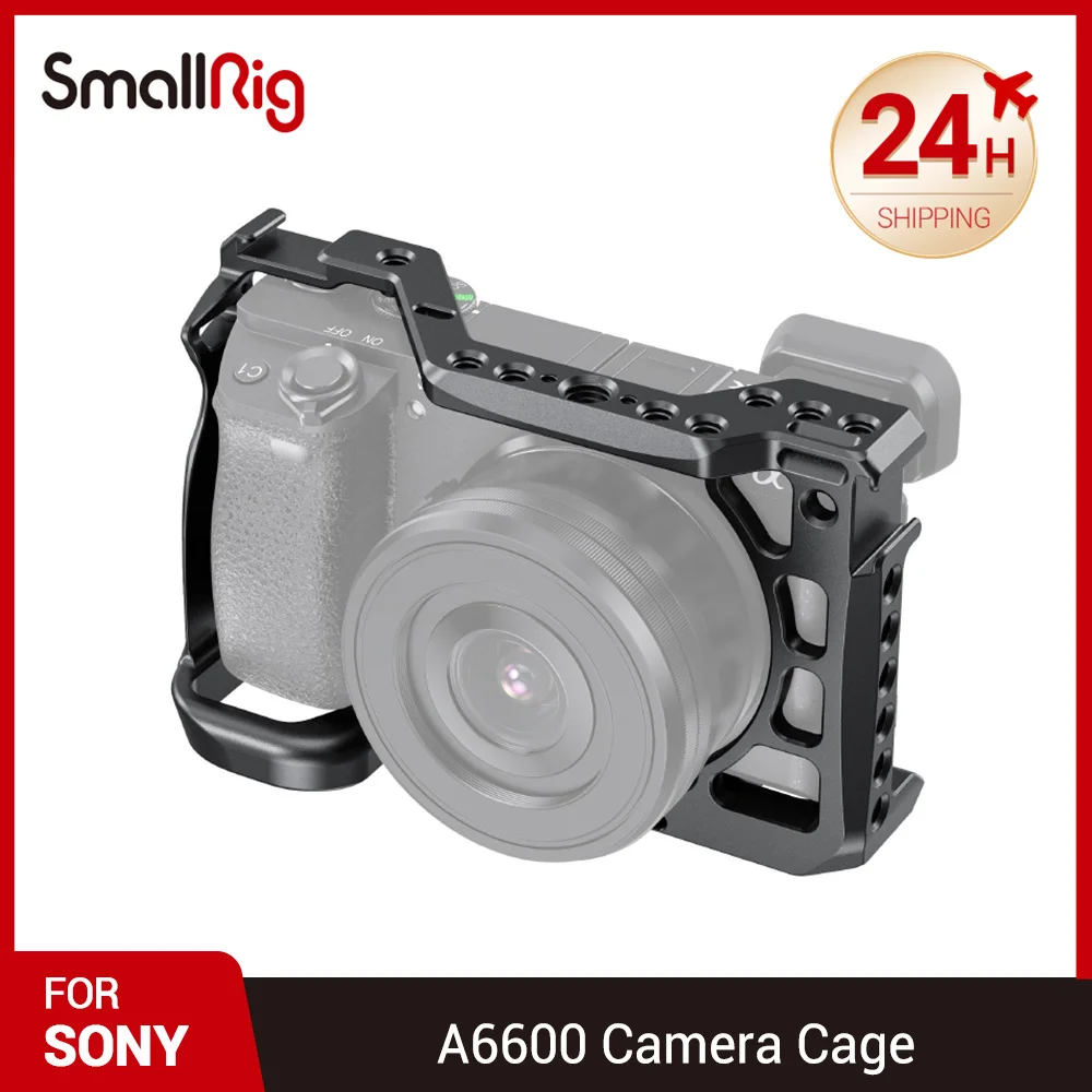 Клетка для камеры SmallRig A6600 с резьбой 1/4 дюйма-20 дюймов и 3/8 дюйма-16 дюймов и ARRI 3/8 дюйма-16 аксессуаров для Sony A6600 2493
Клетка для камеры SmallRig A6600 с резьбой 1/4 дюйма-20 дюймов и 3/8 дюйма-16 дюймов и ARRI 3/8 дюйма-16 аксессуаров для Sony A6600 2493