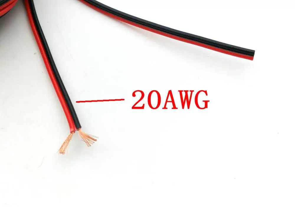 Медная застежка-молния 10 м 20AWG (черный + красный) 
Медная застежка-молния 10 м 20AWG (черный + красный)