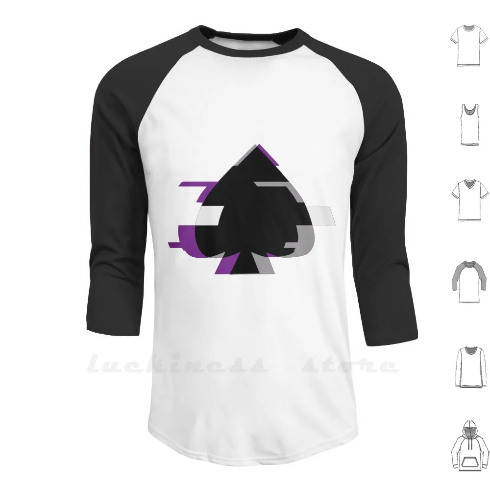 Блестящая Толстовка с длинным рукавом Ace Spades Asexual Aromantic Ace Safe Space Acearo Glitch фиолетовая серая белая
Блестящая Толстовка с длинным рукавом Ace Spades Asexual Aromantic Ace Safe Space Acearo Glitch фиолетовая серая белая