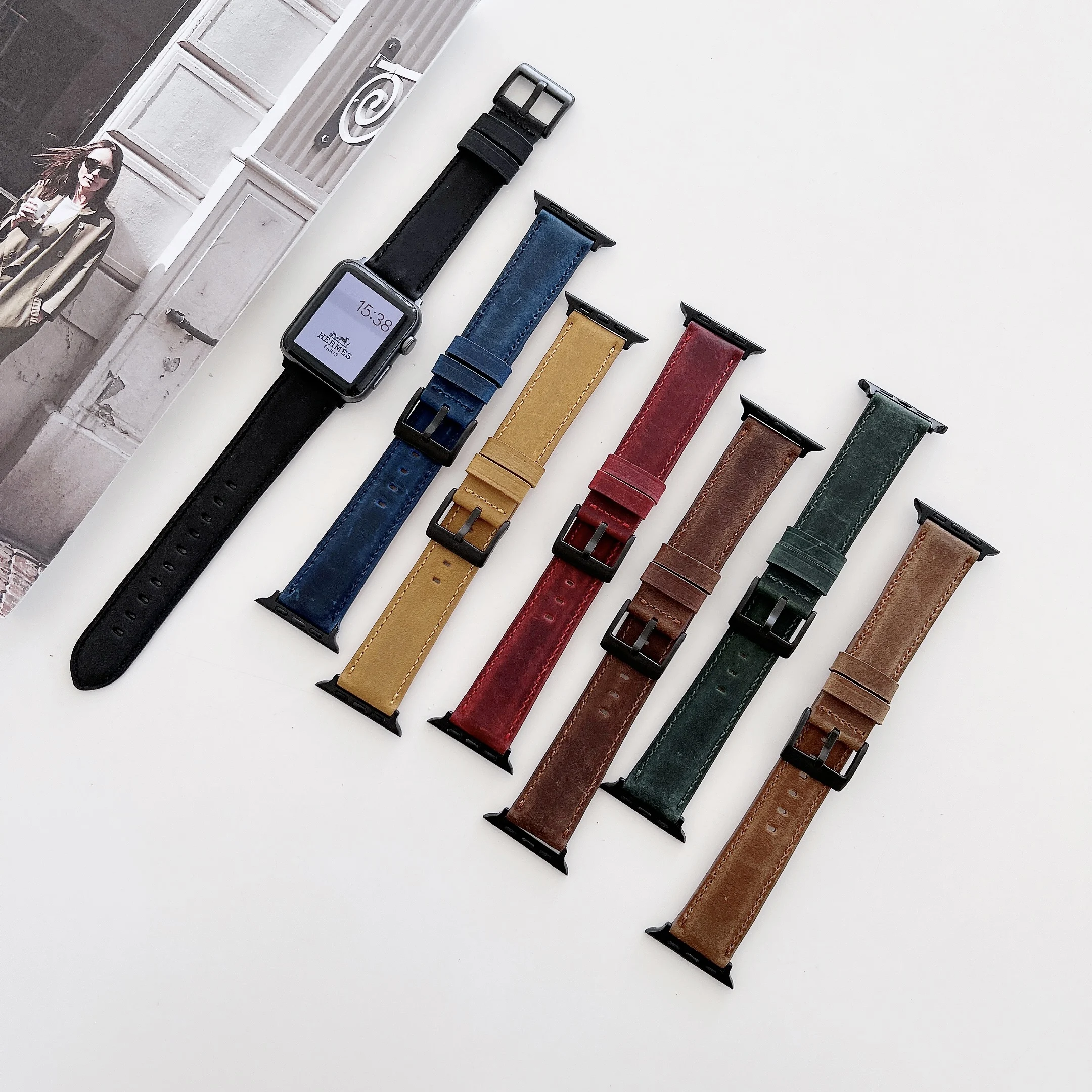 Tour Leather Strap For Apple Watch 45mm 44mm 42mm 41mm 40mm 38mm Sports Wistband Solo Loop Bracelet For IWatch 7 6 SE 5 4 3 Band
Tour Leather Strap For Apple Watch 45mm 44mm 42mm 41mm 40mm 38mm Sports Wistband Solo Loop Bracelet For IWatch 7 6 SE 5 4 3 Band