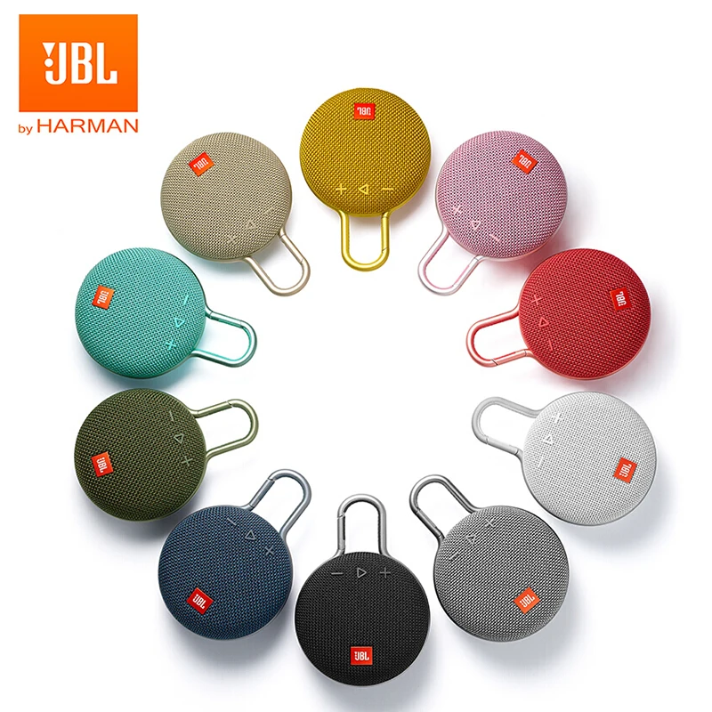 

JBL Clip3 Wireless Bluetooth Speaker Original Clip 3 Portable Outdoor Sports Speakers IPX7 Waterproof with Hook Hands-free Call