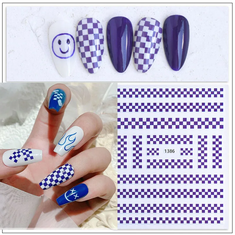1Sheet 3D Chessboard Nail Sticker,Black/White Gird Decals for Tips Decor,8*10cm Checker Manicure Chess Plate Design DIY Stickers
1Sheet 3D Chessboard Nail Sticker,Black/White Gird Decals for Tips Decor,8*10cm Checker Manicure Chess Plate Design DIY Stickers