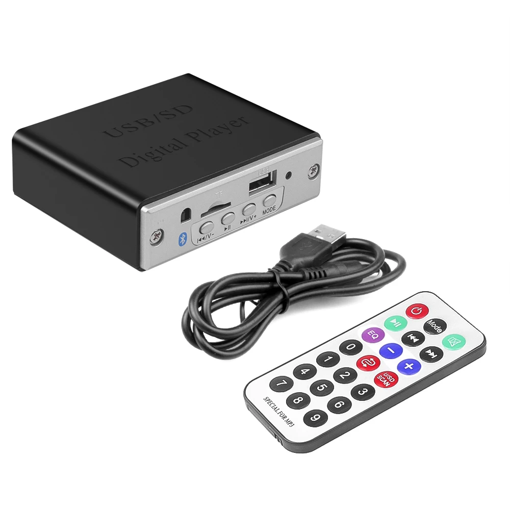 Bluetooth audio decoder board with shell WMA 12V MP3 Player Audio USB TF FM Radio Module Wireless Remote Control For Car
Bluetooth audio decoder board with shell WMA 12V MP3 Player Audio USB TF FM Radio Module Wireless Remote Control For Car