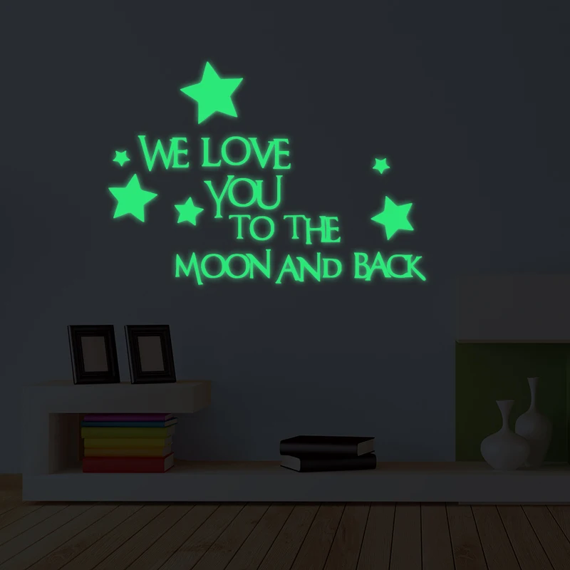 3201 we love you to the moon and back Luminous generation finely carved removable wall stickers for stylish children's room
3201 we love you to the moon and back Luminous generation finely carved removable wall stickers for stylish children's room