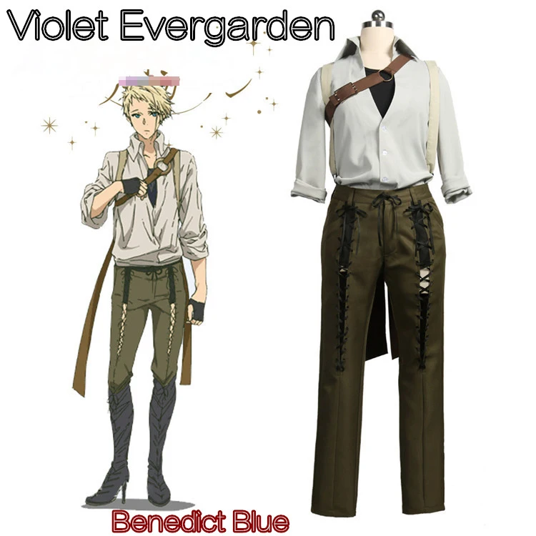 Anime! Violet Evergarden Benedict Blue Uniform Cosplay Costume Unisex top+pants+clothing+suspender+gloves Free Shipping
Anime! Violet Evergarden Benedict Blue Uniform Cosplay Costume Unisex top+pants+clothing+suspender+gloves Free Shipping